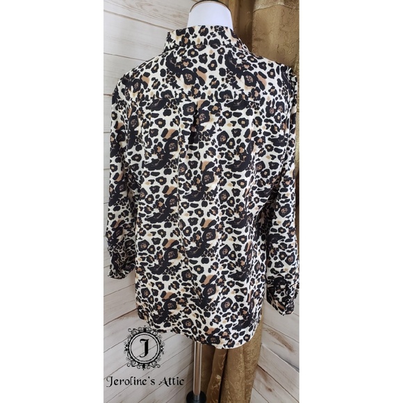 Leopard Print Button Down - Picture 2 of 6